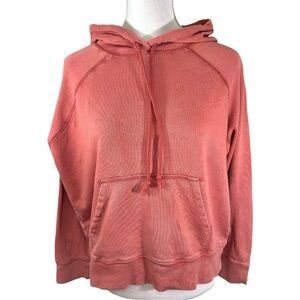 J. Crew Burnt Orange Pullover Hooded Sweatshirt- Responsibly Sourced- Size S